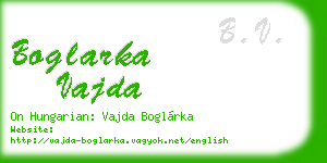 boglarka vajda business card