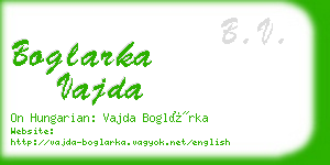 boglarka vajda business card